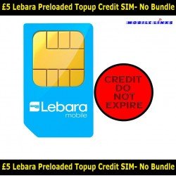 Lebara Top up Credit UK PAY AS YOU GO Sim - CREDIT DO NOT EXPIRE - No Bundle